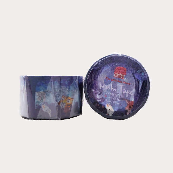 Forest Animal Hide And Seek | Wide Washi Tape *