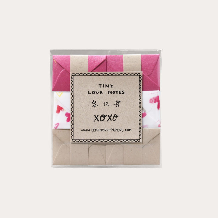 XOXO Love | Tiny Notes with Envelopes | Set of 12