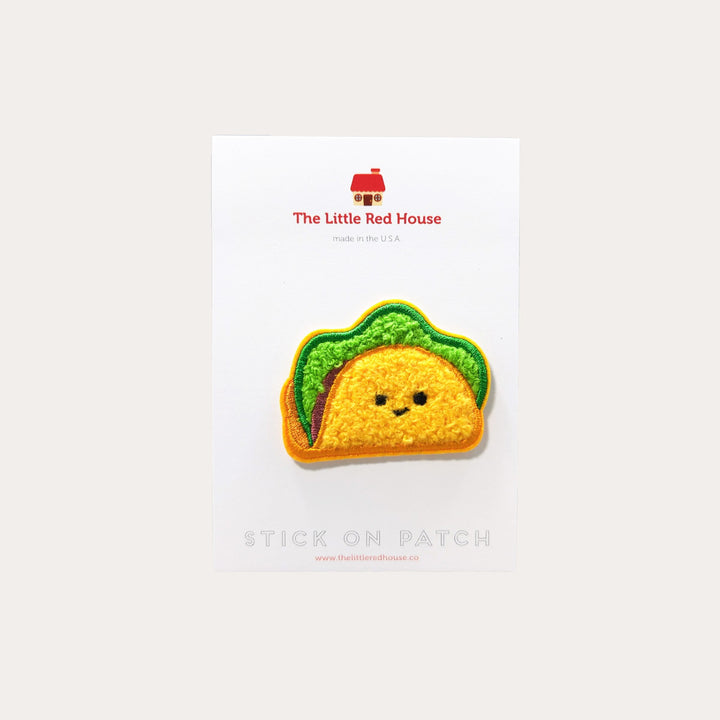 Taco Stick On Chenille Patch