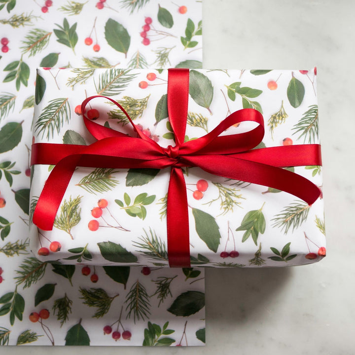 Evergreens and Berries | Gift Wrap *