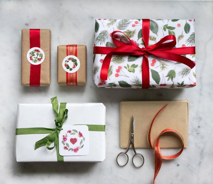 Evergreens and Berries | Gift Wrap *